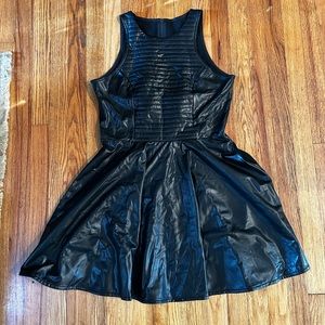 Blackmilk | Pleather Skater Dress